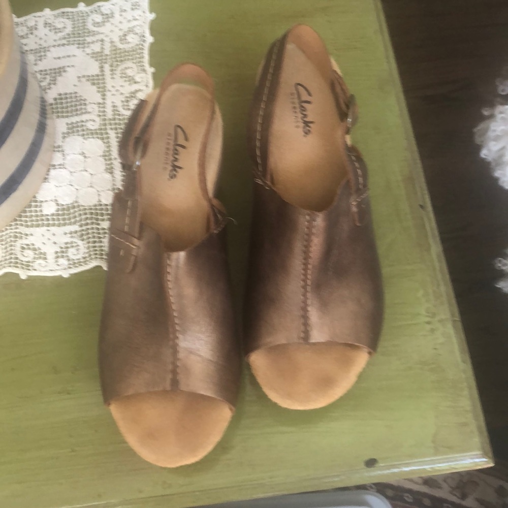 Clark’s wedge sandals
